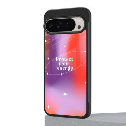 Protect Your Energy google pixel 9 pro mobile cover | shockproof glass phone case