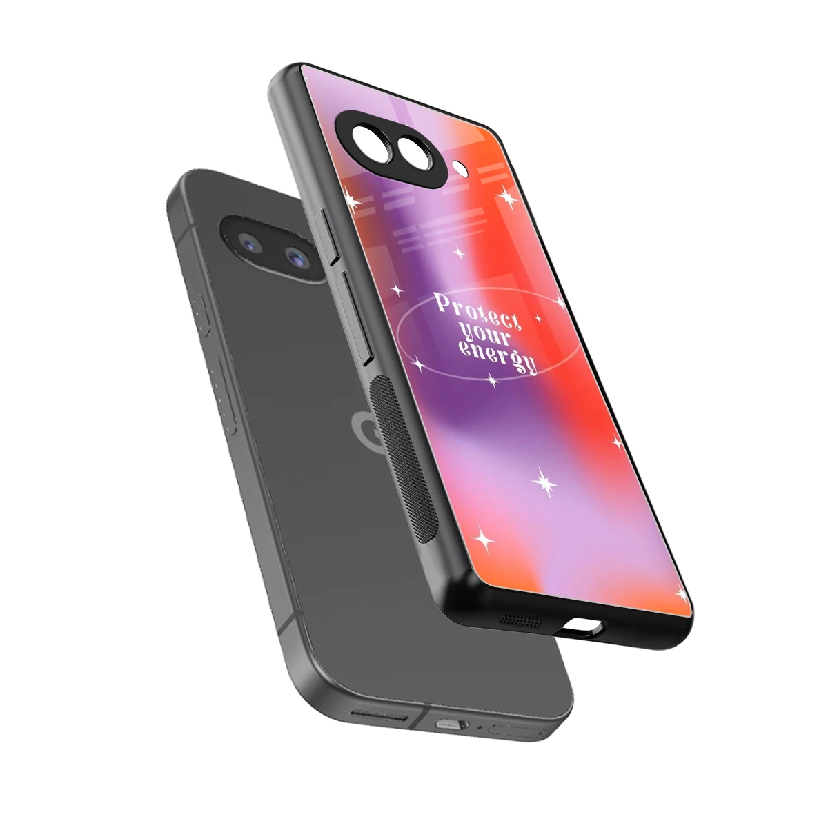 Protect Your Energy sleek google pixel 9a cover with tempered glass back and TPU edges