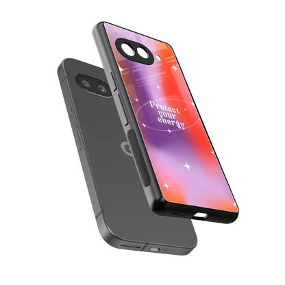 Protect Your Energy sleek google pixel 9a cover with tempered glass back and TPU edges