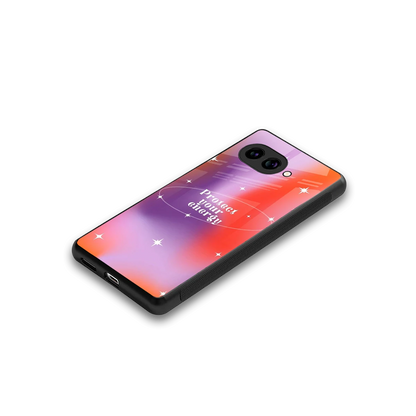 Protect Your Energy stylish phone case for google pixel 9a | glossy glass and slim fit