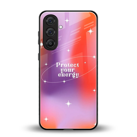 Protect Your Energy back phone cover | glass case for samsung galaxy m36 5g