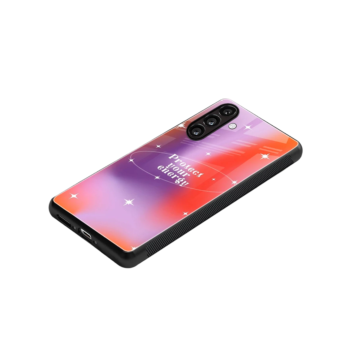 Protect Your Energy stylish phone case for samsung galaxy m35 5g | glossy glass and slim fit