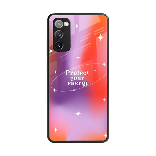 Protect Your Energy back phone cover | glass case for samsung galaxy s20 fe