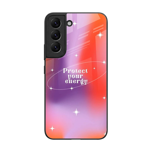 Protect Your Energy back phone cover | glass case for samsung galaxy s22