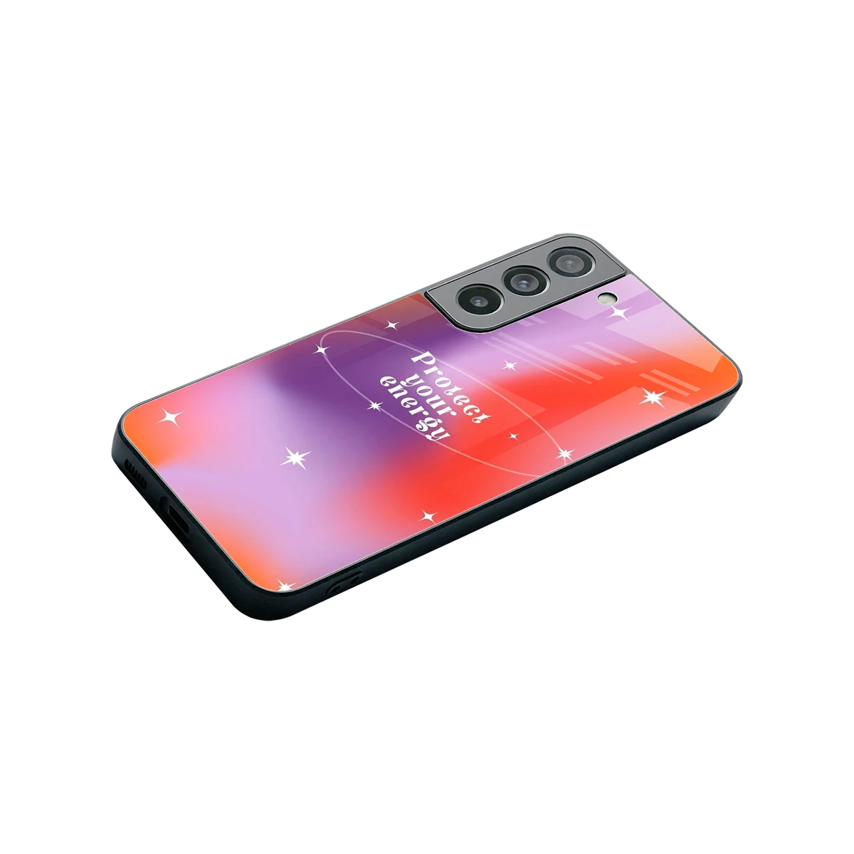 Protect Your Energy stylish phone case for samsung galaxy s22 | glossy glass and slim fit