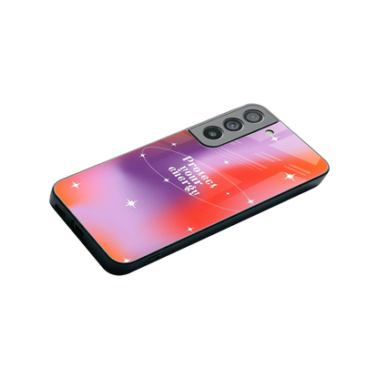 Protect Your Energy stylish phone case for samsung galaxy s22 | glossy glass and slim fit