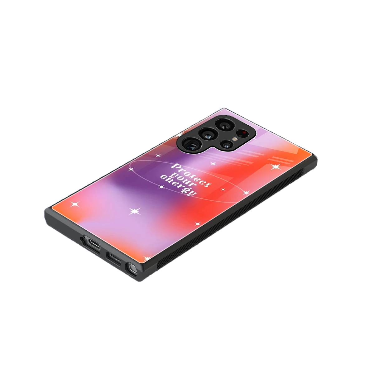 Protect Your Energy stylish phone case for samsung galaxy s24 ultra | glossy glass and slim fit