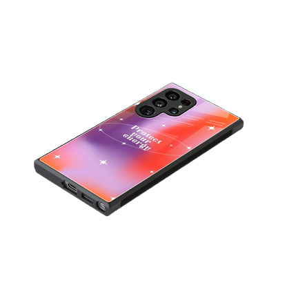 Protect Your Energy stylish phone case for samsung galaxy s24 ultra | glossy glass and slim fit