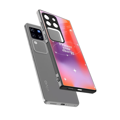Protect Your Energy sleekvivo v30 pro cover with tempered glass back and TPU edges