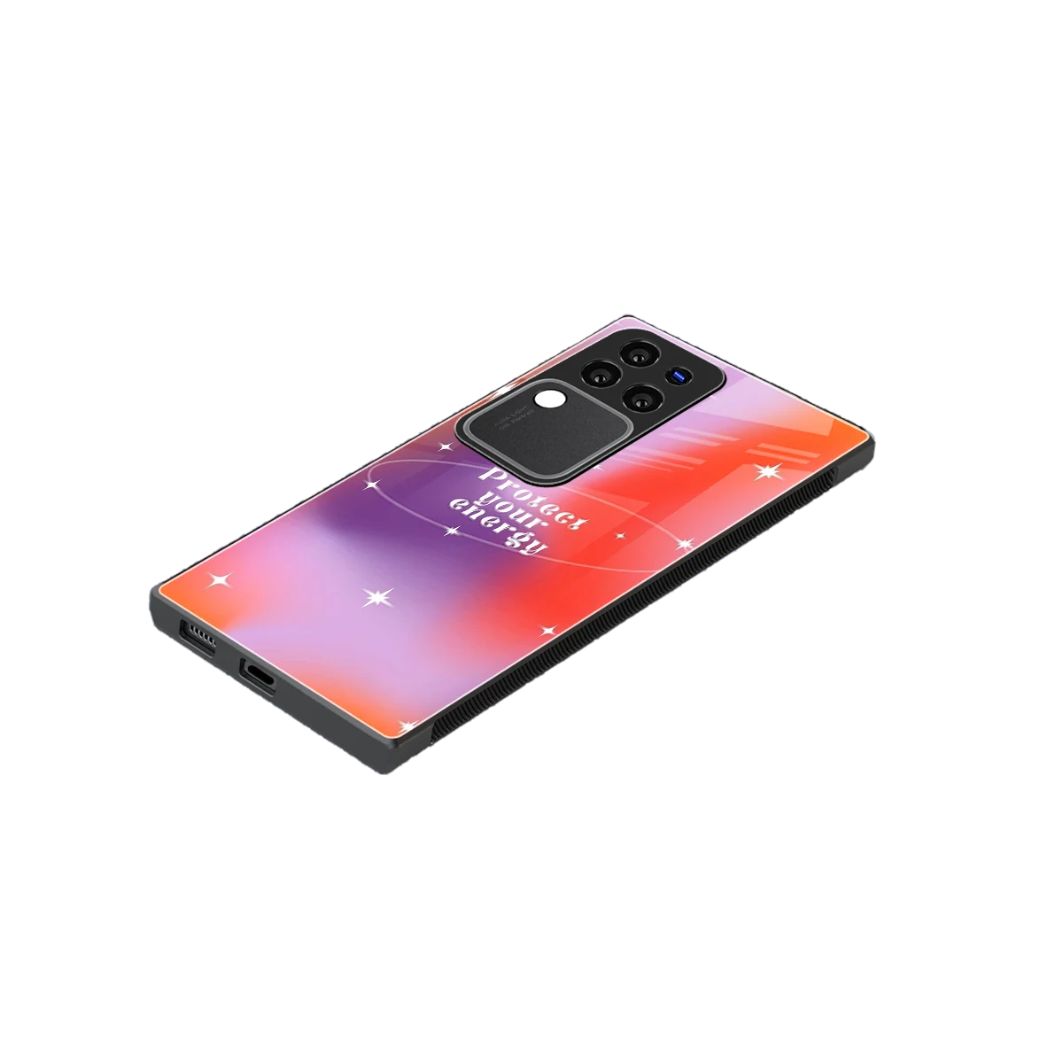 Protect Your Energy stylish phone case forvivo v30 pro | glossy glass and slim fit