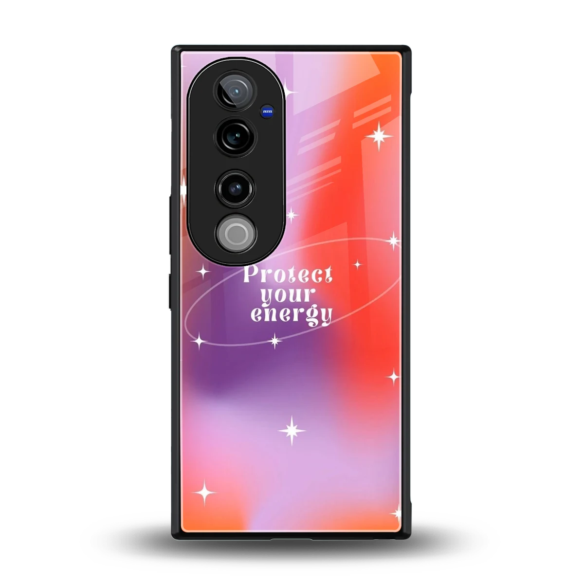 Protect Your Energy back phone cover | glass case for vivo v40 pro