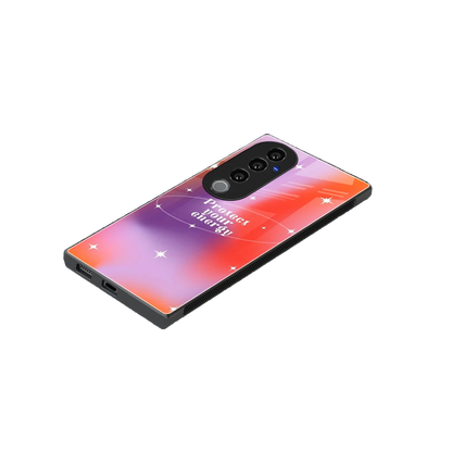Protect Your Energy stylish phone case for vivo v40 pro | glossy glass and slim fit