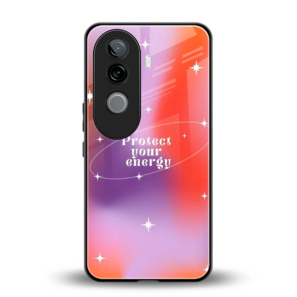 Protect Your Energy back phone cover | glass case for vivo v40e