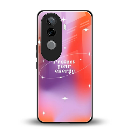 Protect Your Energy back phone cover | glass case for vivo v40e