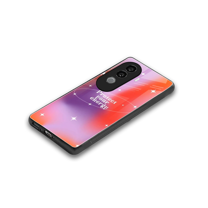 Protect Your Energy stylish phone case for vivo v40e | glossy glass and slim fit