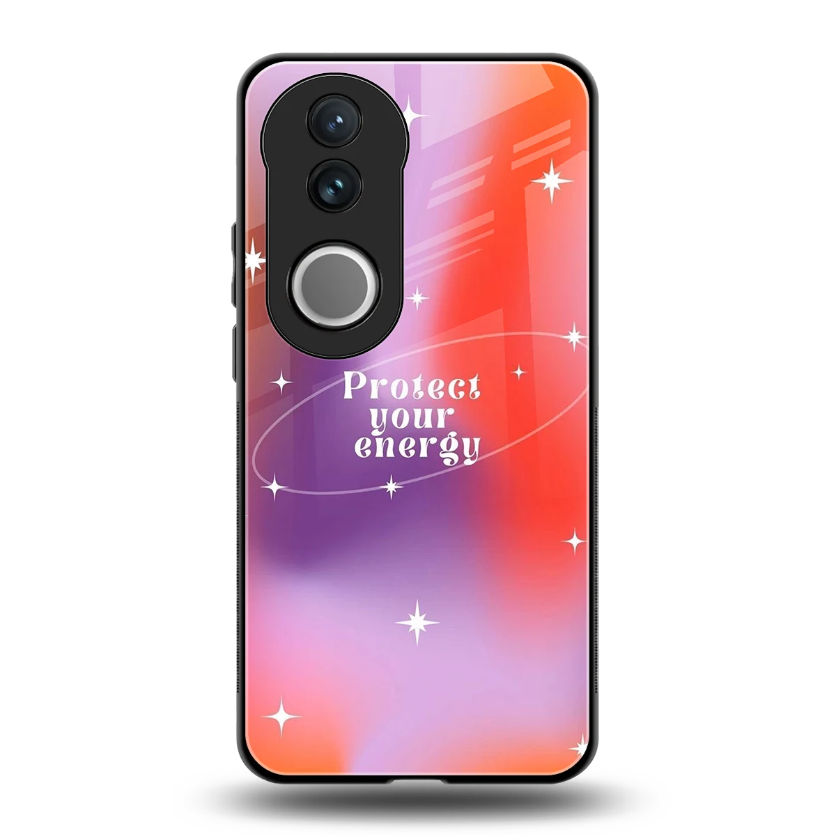 Protect Your Energy back phone cover | glass case for vivo v50