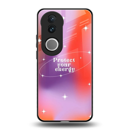 Protect Your Energy back phone cover | glass case for vivo v50