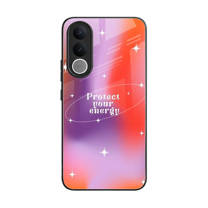 Protect Your Energy back phone cover | glass case for vivo v70 fe