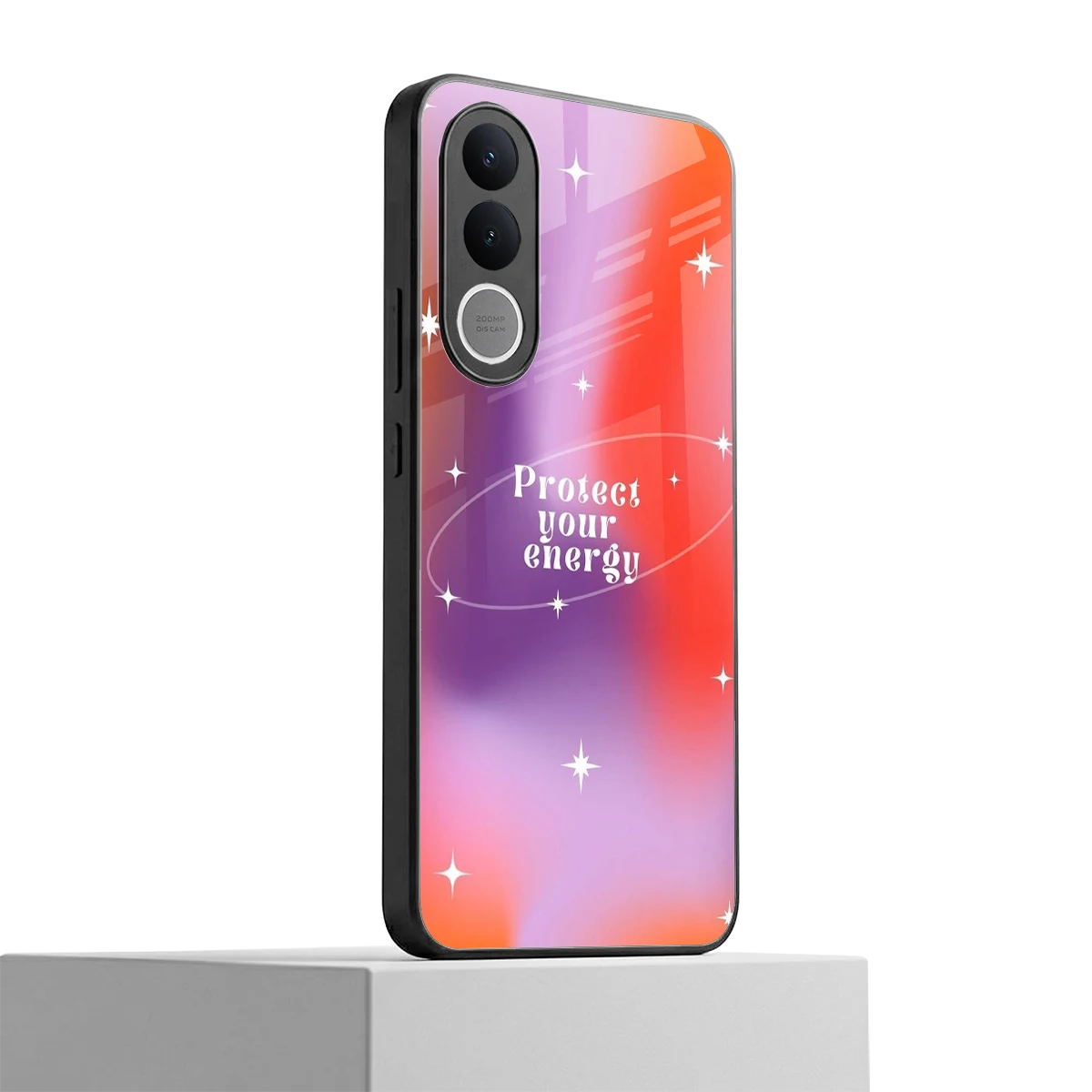 Protect Your Energy vivo v70 fe mobile cover | shockproof glass phone case