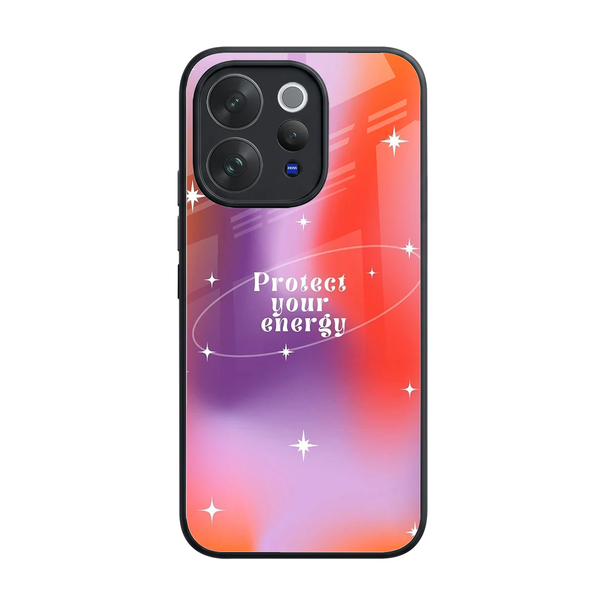 Protect Your Energy back phone cover | glass case for vivo v70 elite
