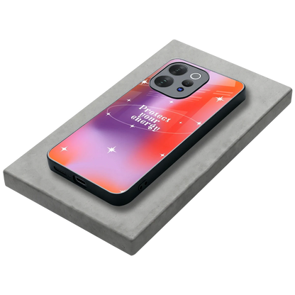 Protect Your Energy stylish phone case for vivo v70 | glossy glass and slim fit