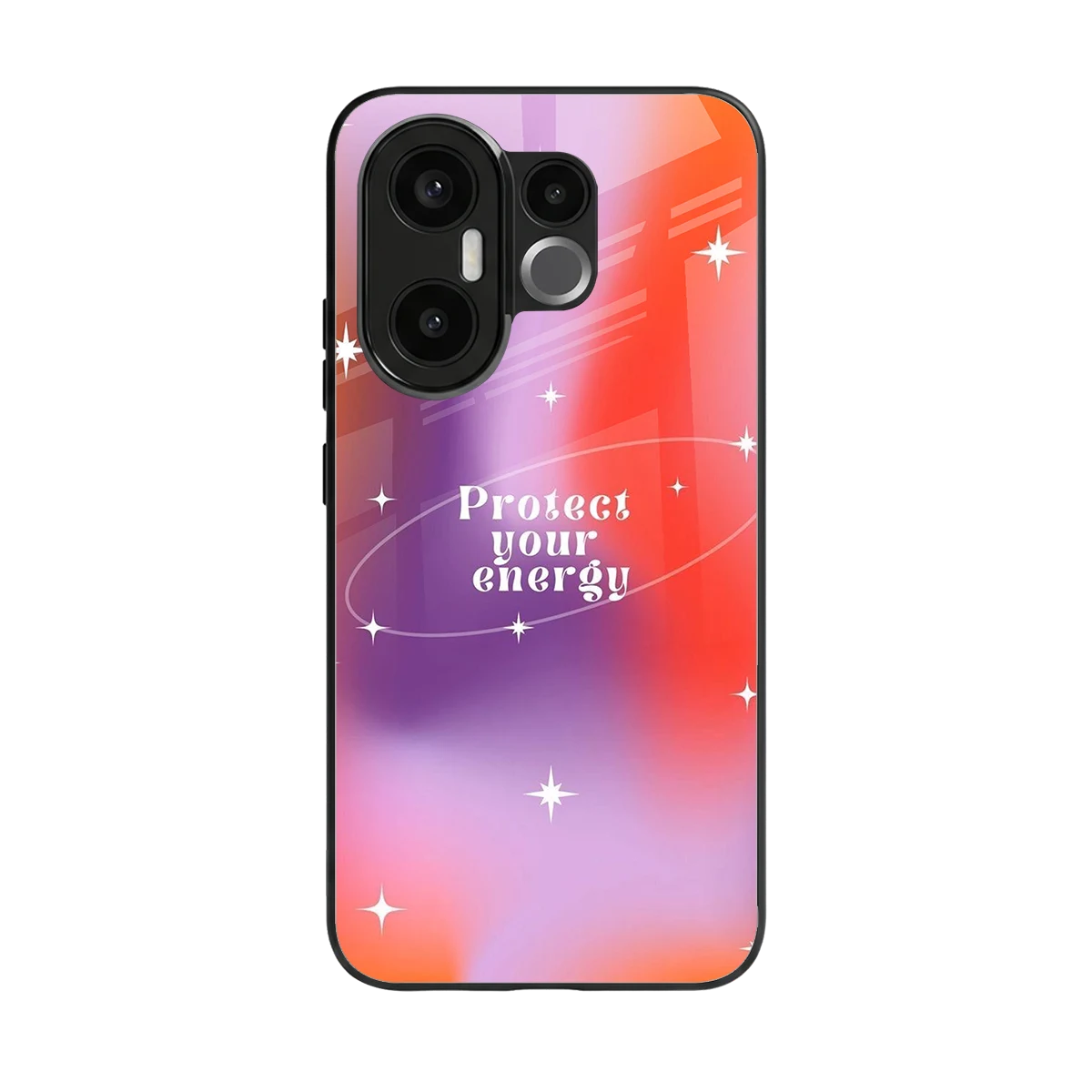 Protect Your Energy back phone cover | glass case for vivo x200 fe