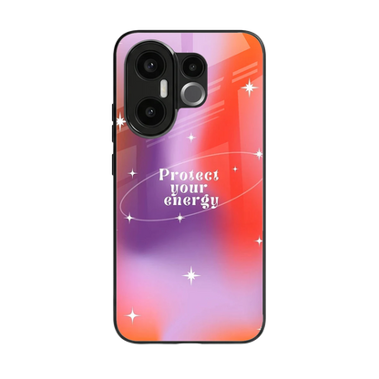 Protect Your Energy back phone cover | glass case for vivo x200 fe
