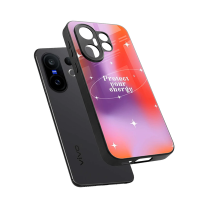 Protect Your Energy sleek vivo x200 fe cover with tempered glass back and TPU edges