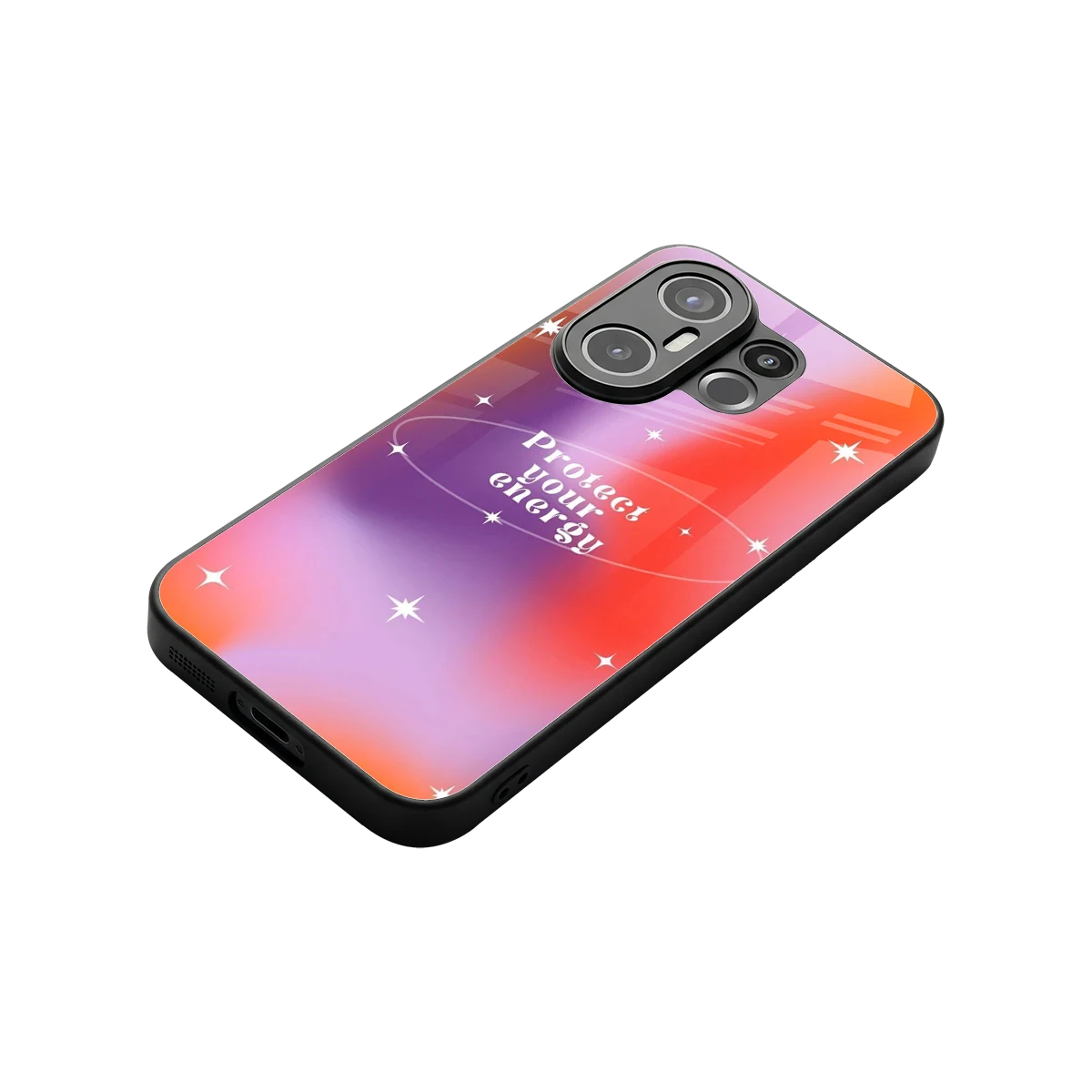 Protect Your Energy stylish phone case for vivo x200 fe | glossy glass and slim fit