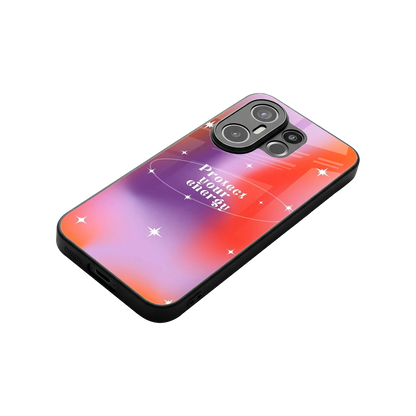 Protect Your Energy stylish phone case for vivo x200 fe | glossy glass and slim fit