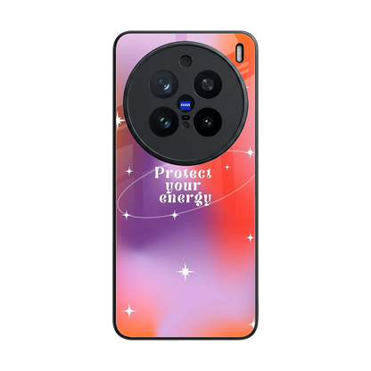 Protect Your Energy back phone cover | glass case for vivo x200 pro