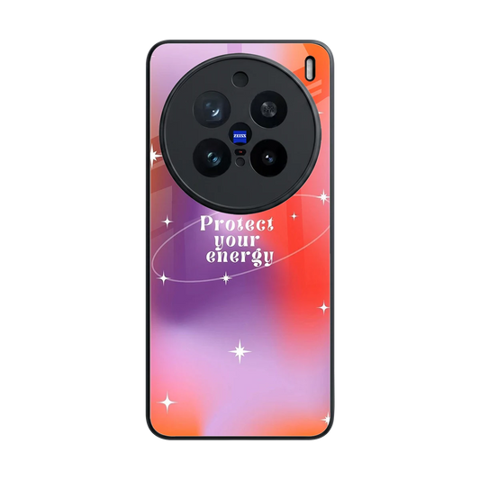 Protect Your Energy back phone cover | glass case for vivo x200 pro