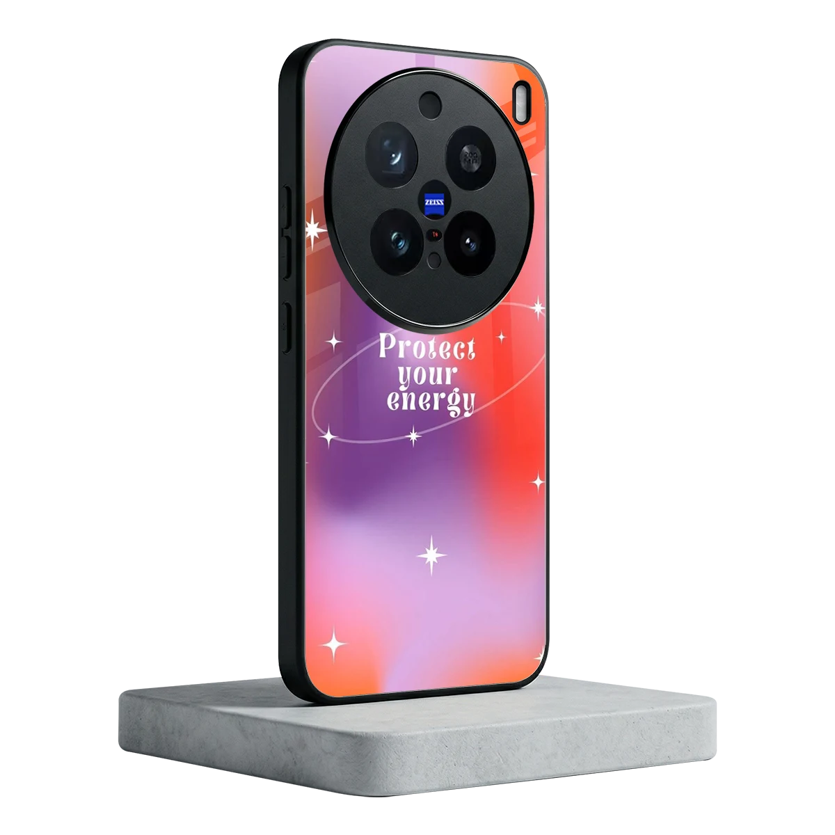 Protect Your Energy vivo x200 pro mobile cover | shockproof glass phone case