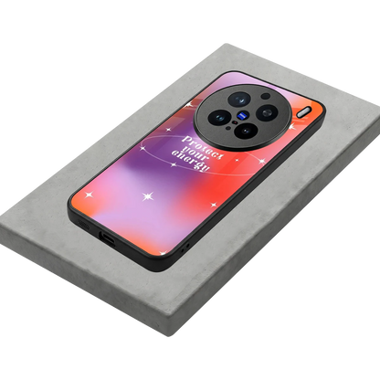 Protect Your Energy stylish phone case for vivo x200 pro | glossy glass and slim fit