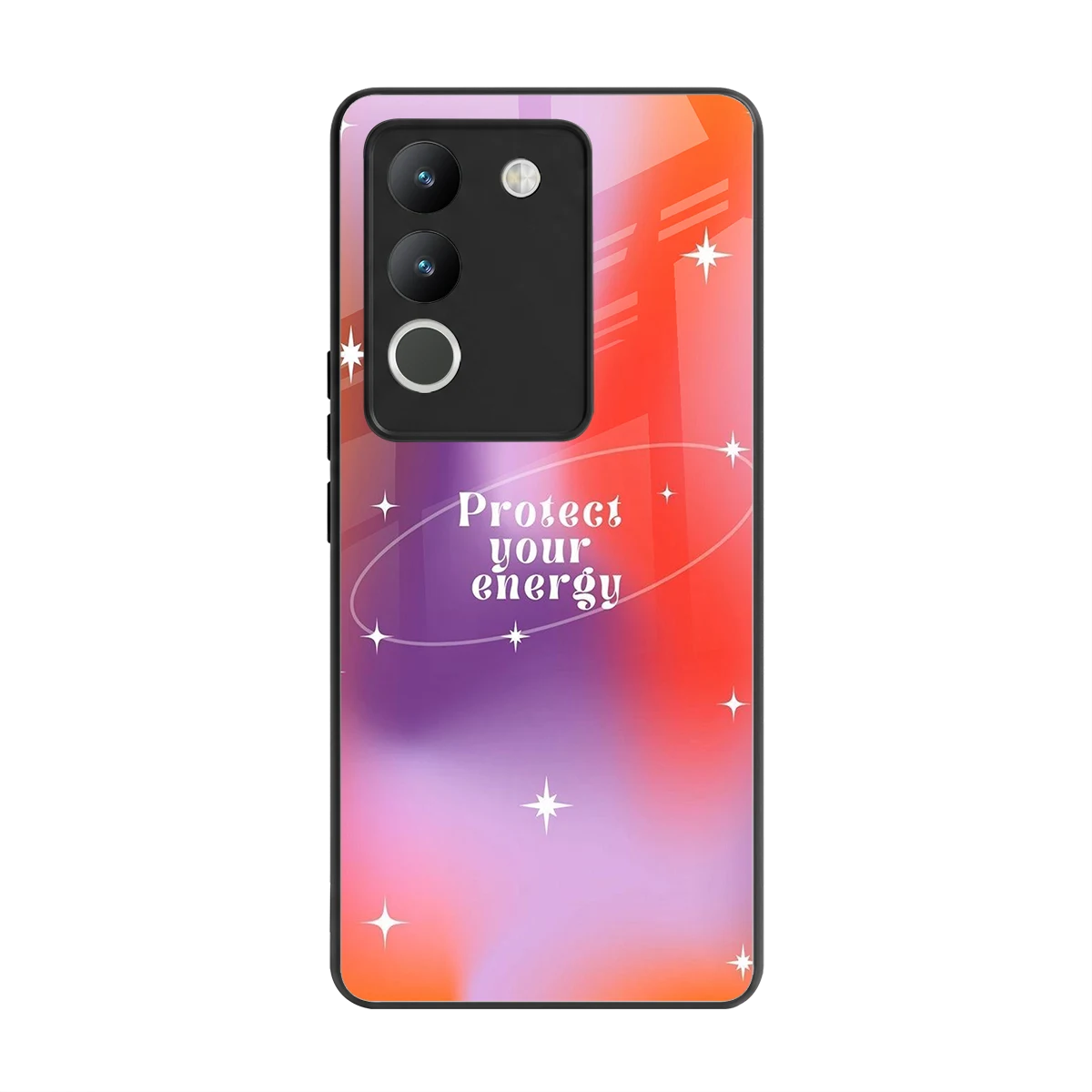 Protect Your Energy back phone cover | glass case for vivo y200 5g