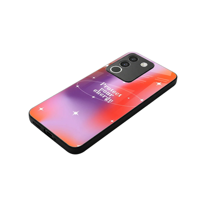 Protect Your Energy stylish phone case for vivo y200 5g | glossy glass and slim fit