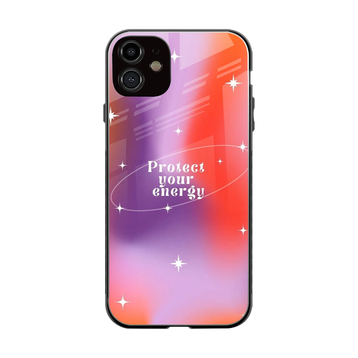 Protect Your Energy back phone cover | glass case for iphone 11