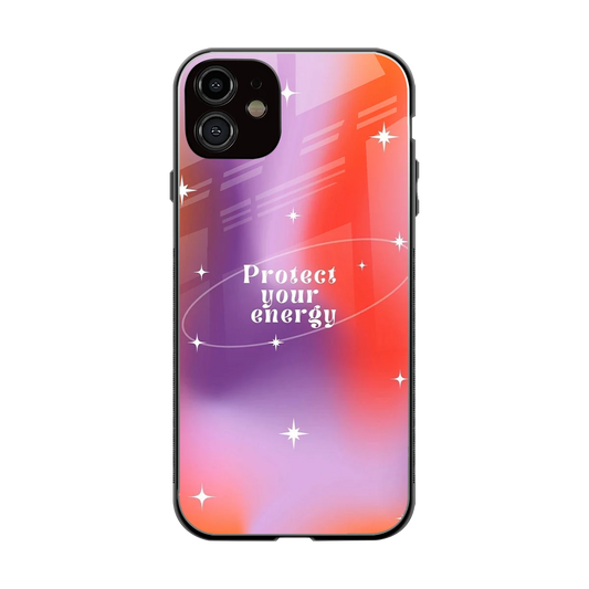 Protect Your Energy back phone cover | glass case for iphone 11
