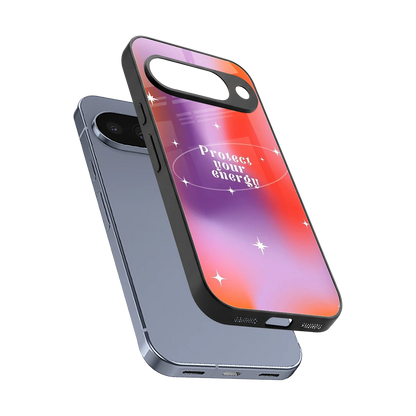 Protect Your Energy sleek google pixel 10 cover with tempered glass back and TPU edges