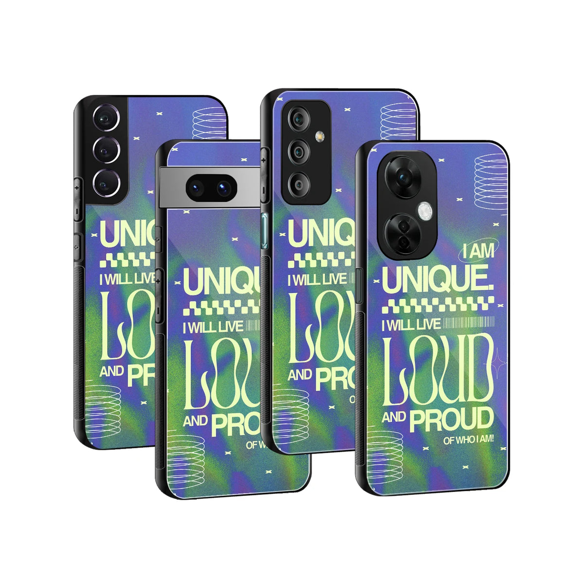 Stylish Glass Back Case for All Smartphones iPhone, Samsung, OnePlus, Pixel, Redmi, Oppo, Vivo, Motorola
