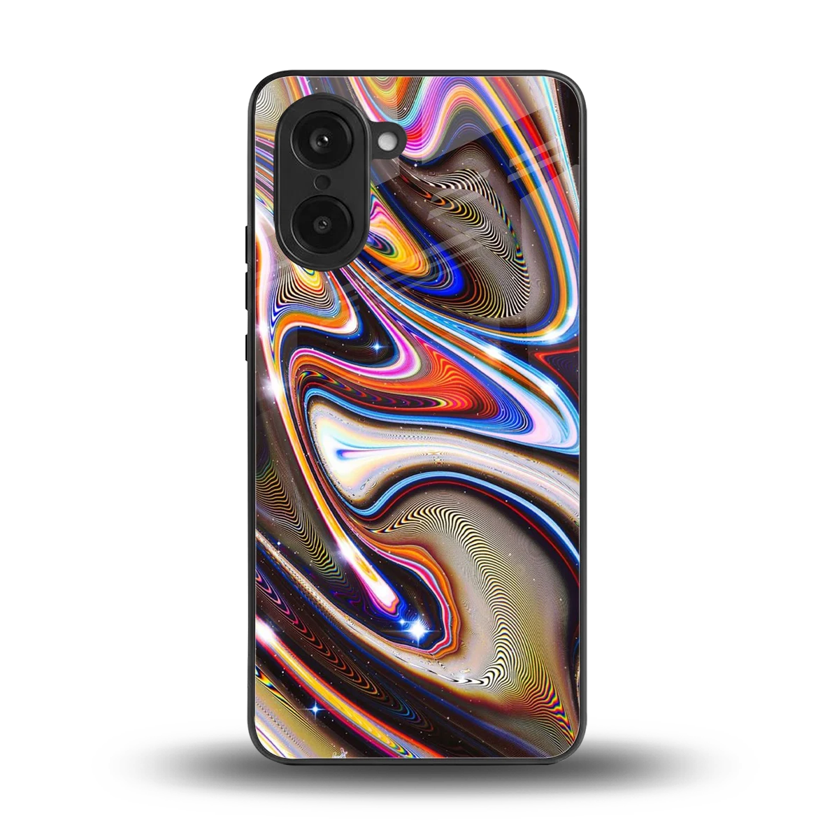 Psychedelic Marble back phone cover | glass case for oneplus nord ce5 5g