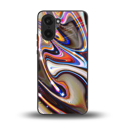 Psychedelic Marble back phone cover | glass case for oneplus nord ce5 5g