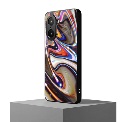 Psychedelic Marble oneplus nord ce5 5g mobile cover | shockproof glass phone case