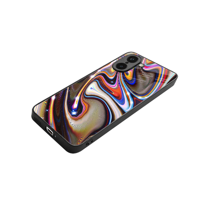 Psychedelic Marble stylish phone case for oneplus nord ce5 5g | glossy glass and slim fit