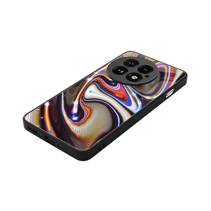 Psychedelic Marble stylish phone case for oneplus 13 | glossy glass and slim fit