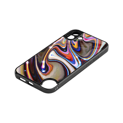 Psychedelic Marble stylish phone case for cmf nothing phone 1 | glossy glass and slim fit