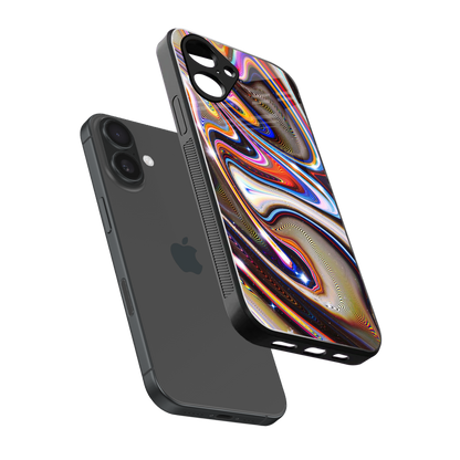 Psychedelic Marble Phone Case for Iphone 16 | Glass Case