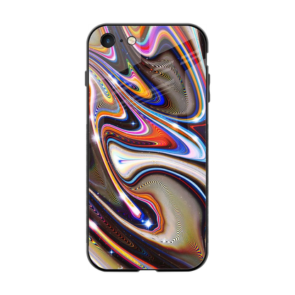 Psychedelic Marble back phone cover | glass case for iphone 7