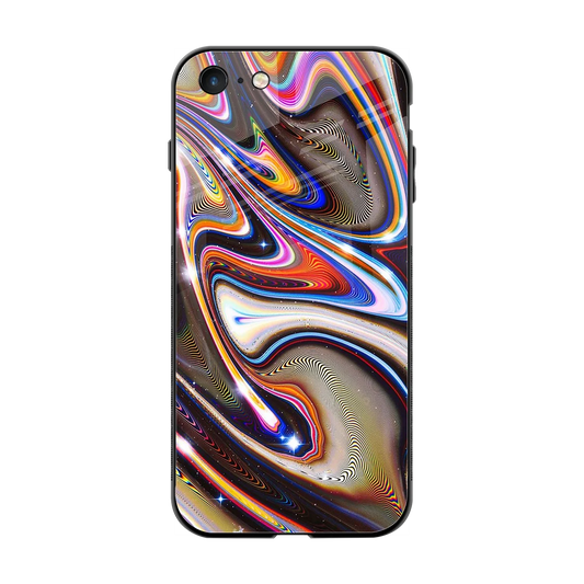 Psychedelic Marble back phone cover | glass case for iphone 7