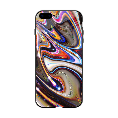 Psychedelic Marble back phone cover | glass case for iphone 8 plus